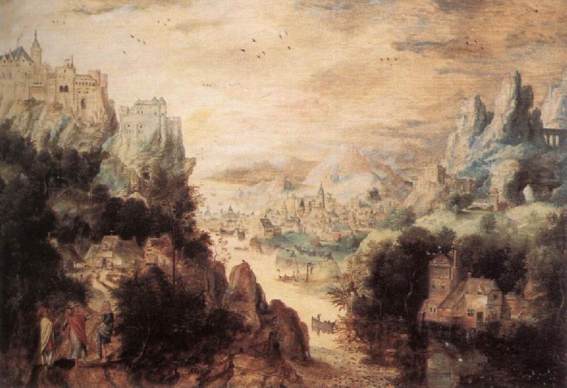 BLES, Herri met de Landscape with Christ and the Men of Emmaus fdg